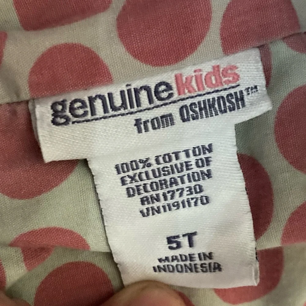 OshKosh B'gosh Denim Overall Dress 5T